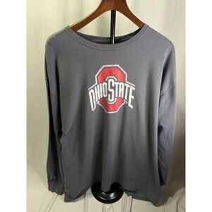Ohio State Buckeyes Long Sleeve T-Shirt Size XXL Men’s Gray Cotton
